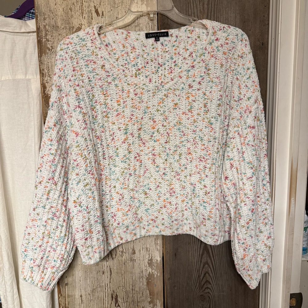 Love Ellie Women's Speckled Knit Sweater